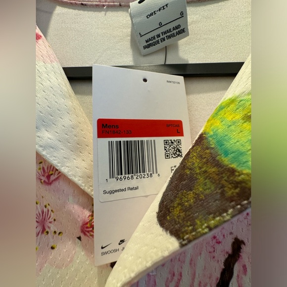 Nike Cherry Blossom Mesh Button Up Shirt - Picture 7 of 9